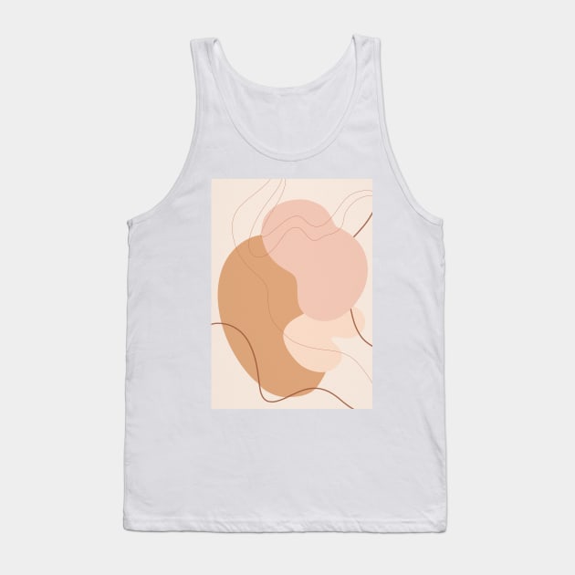 Mid Century Modern, Abstract Shapes Tank Top by gusstvaraonica